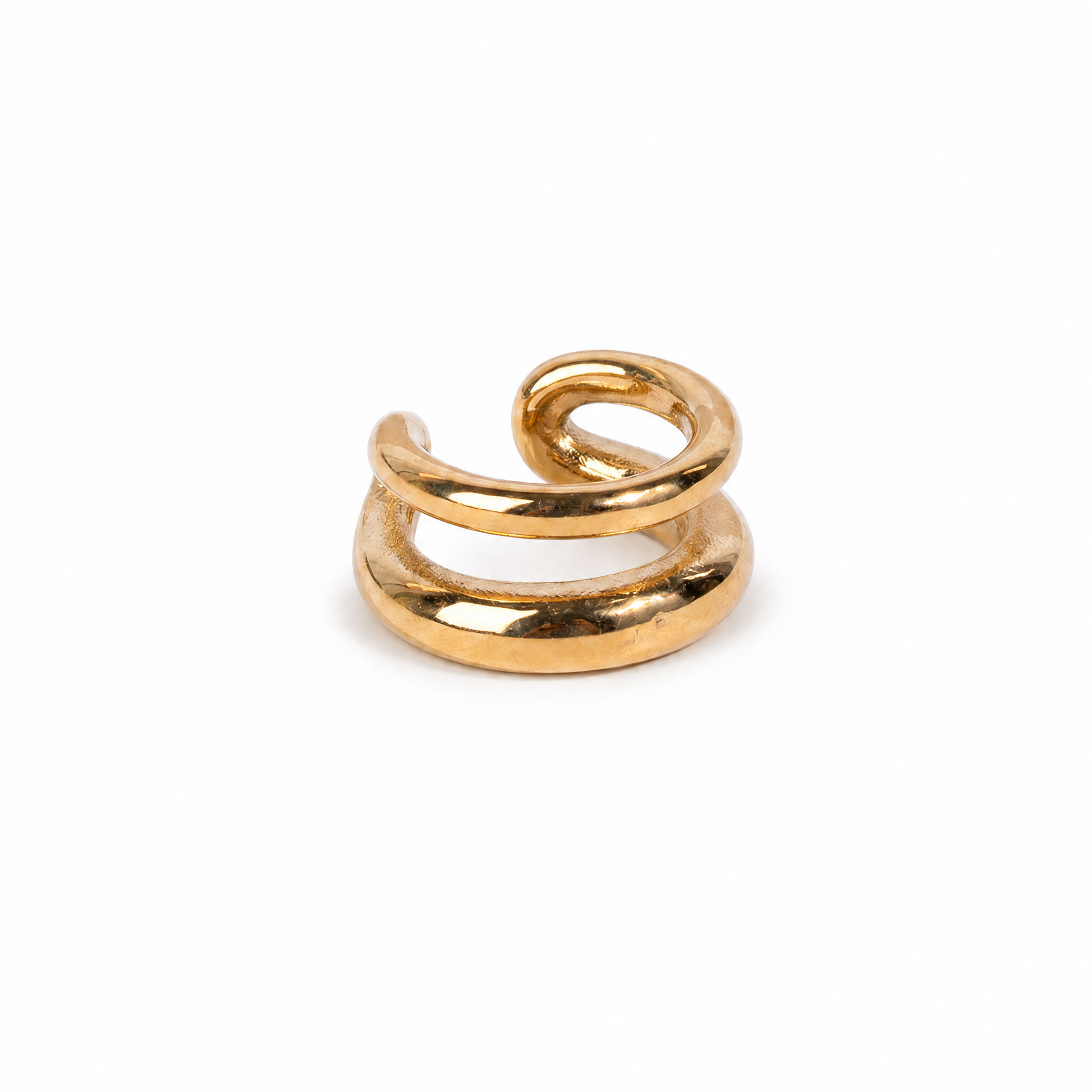 ORECCHINI EARCUFF DOPPIO CON FASCE DI DIVERSA GRANDEZZA