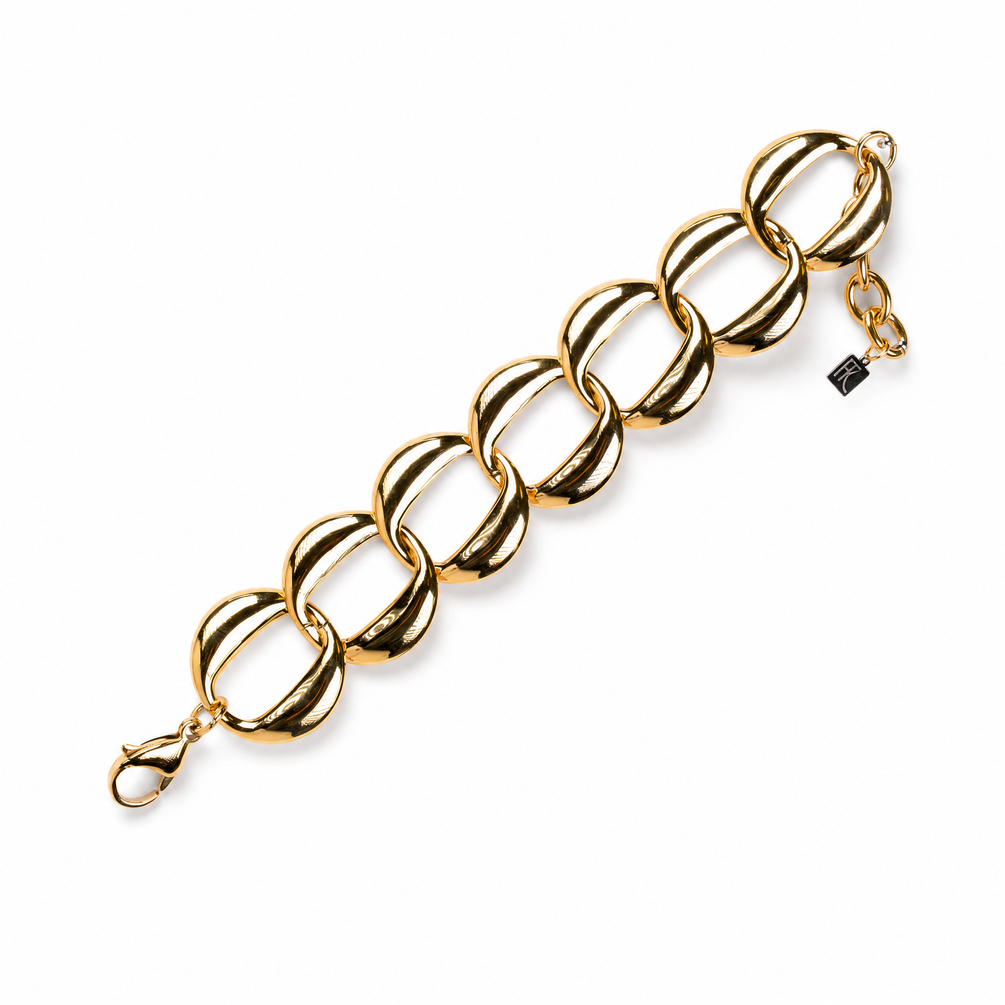 BRACCIALE MORBIDO A CATENA OVALE