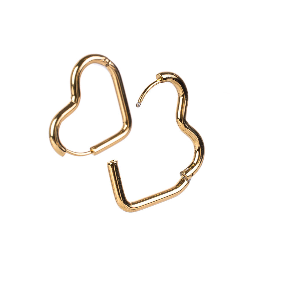 ORECCHINI PENDENTI DALLA FORMA A CUORE DA 18 MM