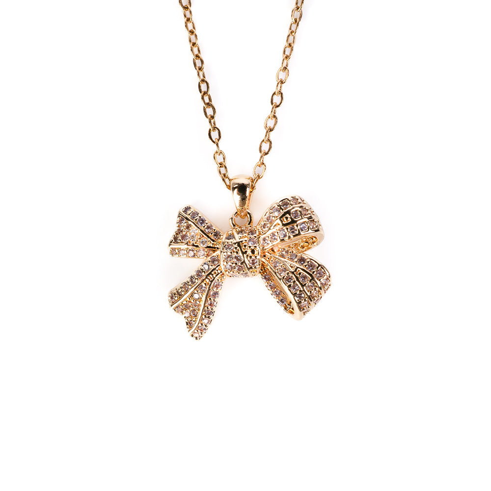 CHOKER NECKLACE WITH BOW PENDANT