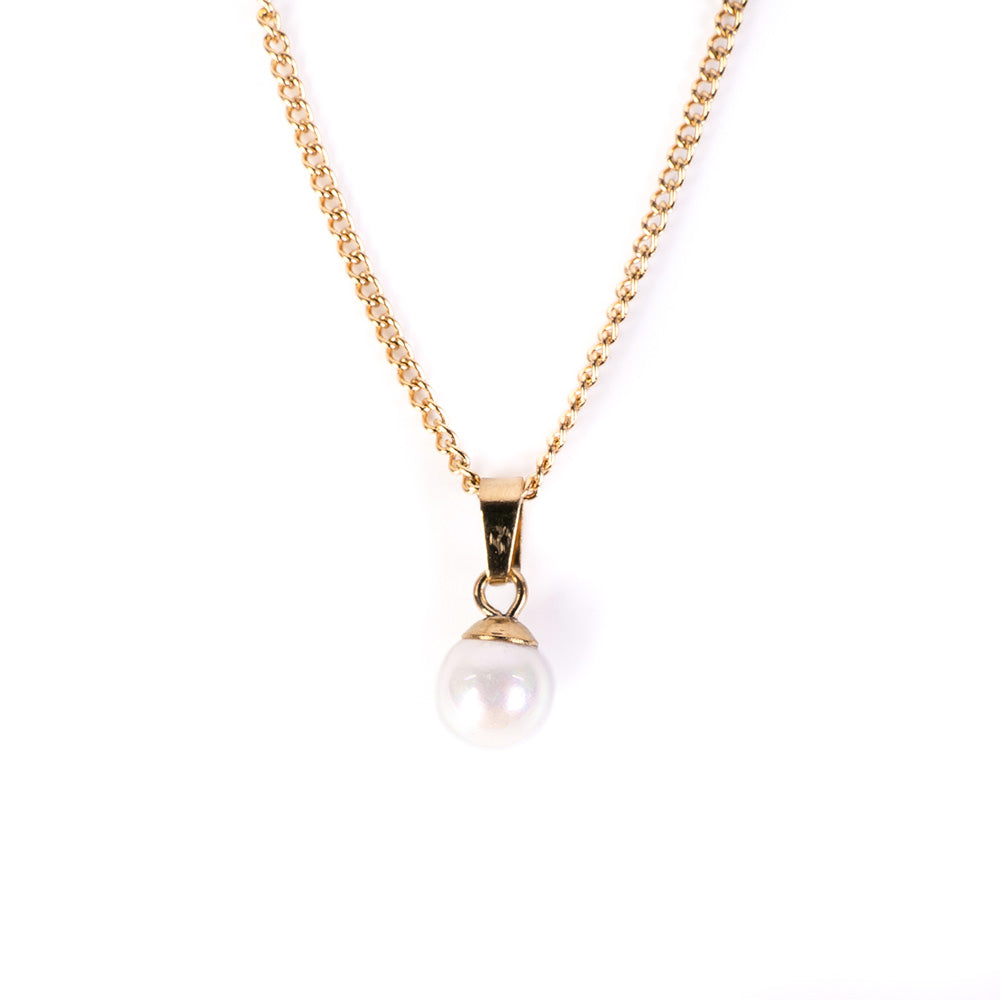 6MM PENDANT PEARL CHOKER NECKLACE
