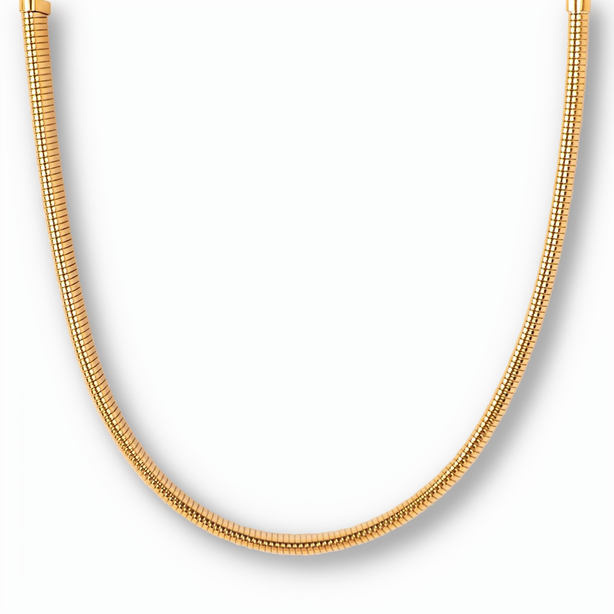 THICK AND SEMI-RIGID SNAKE CHOKER NECKLACE