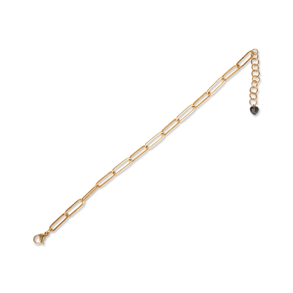 BRACCIALE A CATENA SEMPLICE CON MAGLIA ALLUNGATA