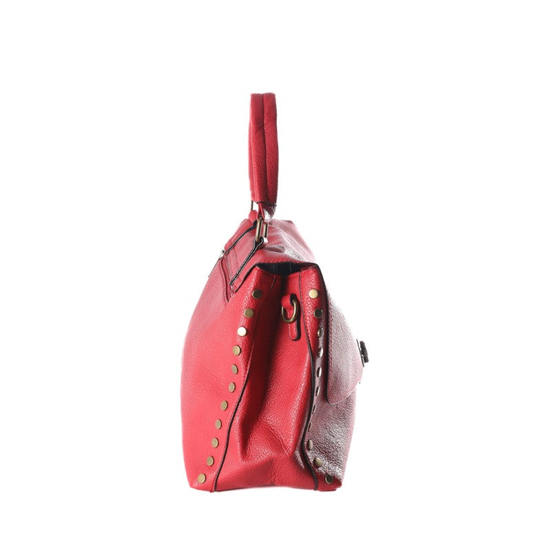 BORSA MANO STILE POSTINA BORCHIE LATERALI