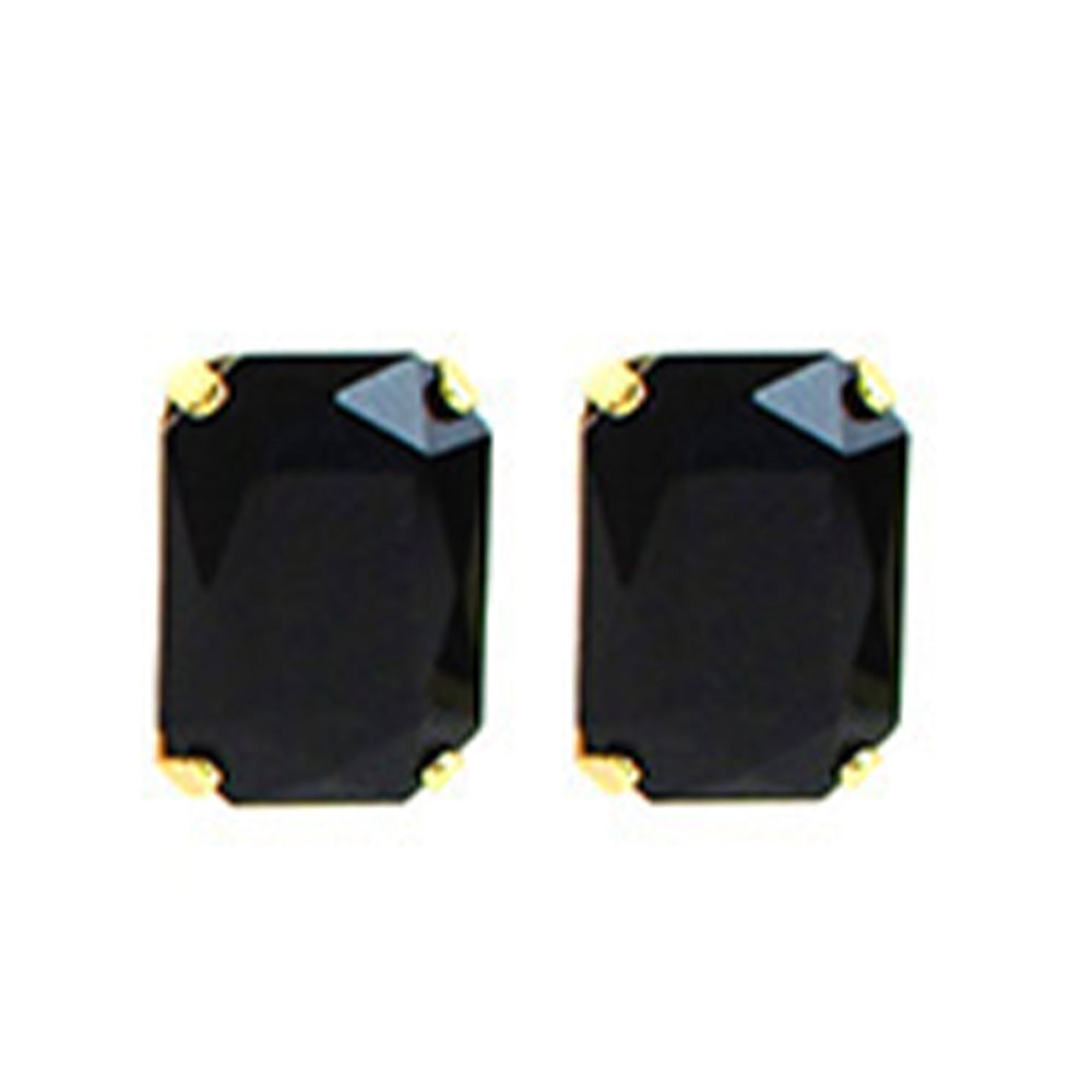 STUD EARRINGS WITH STONE OF VARIOUS SHAPES
