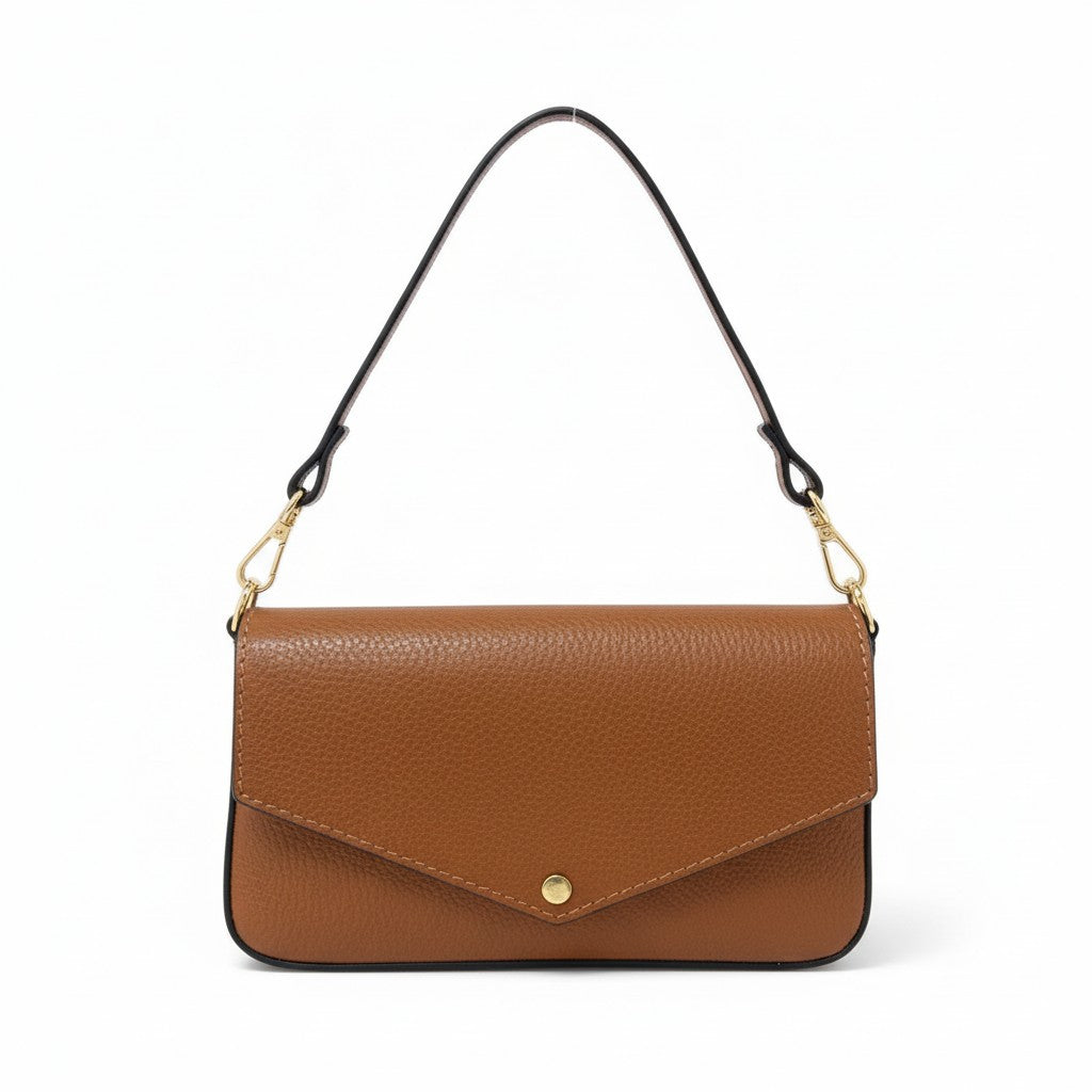 BORSA POCHETTE CON CHIUSURA A BOTTONE