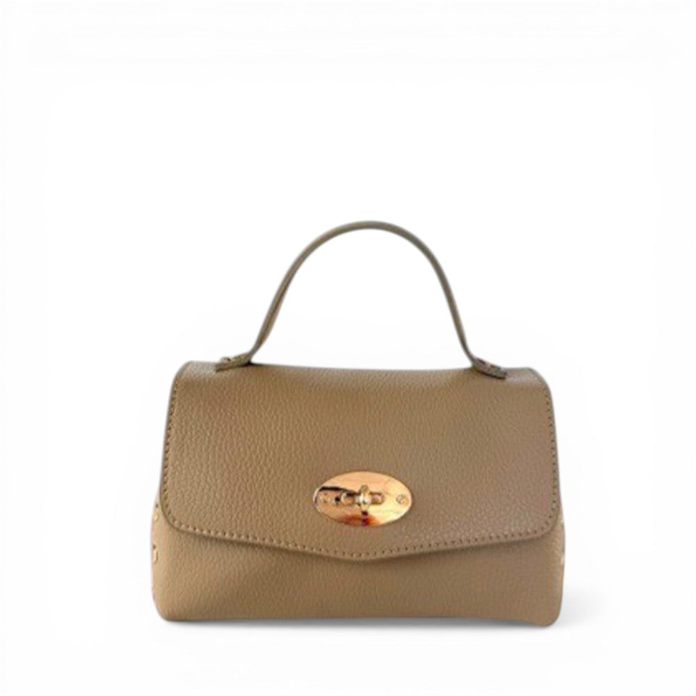 BORSA A MANO A POSTINA PICCOLA CON BORCHIE AI LATI