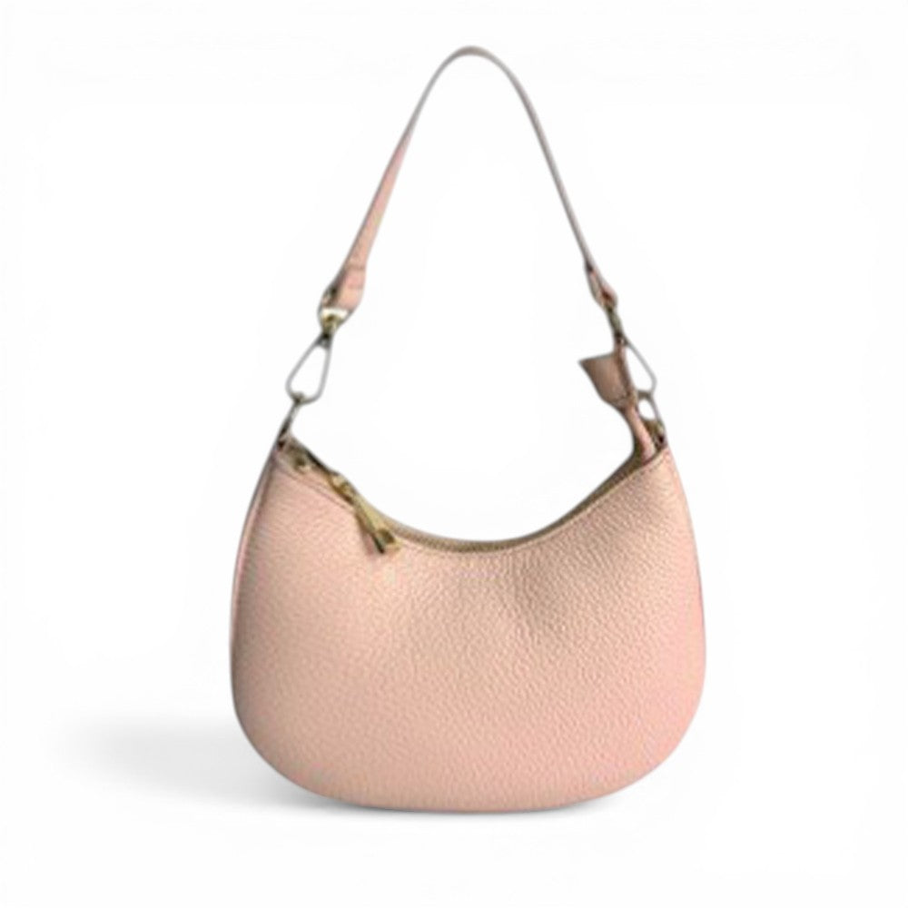 BORSA POCHETTE RIGIDA A MEZZALUNA