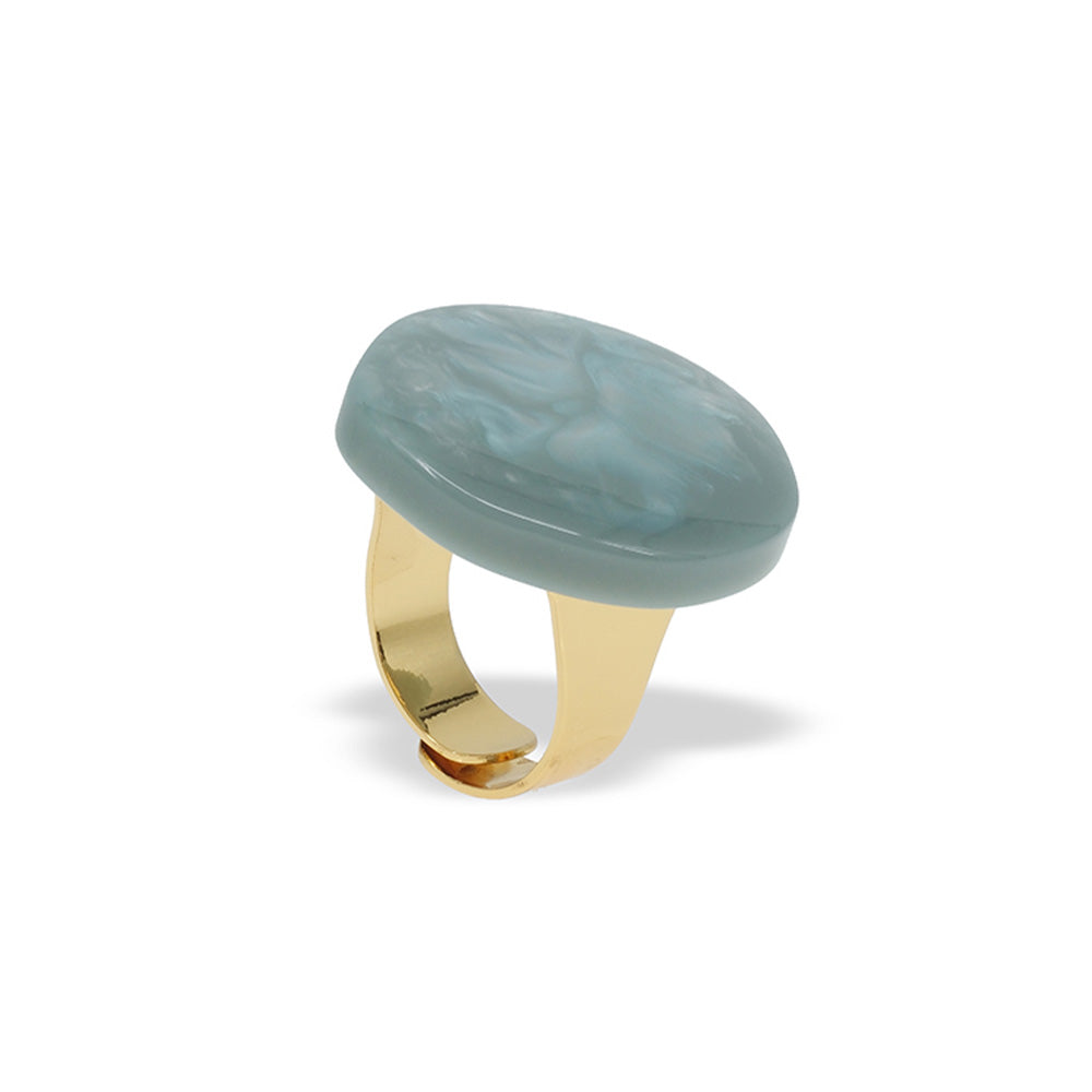 ANELLO CON BOTTONE PERLATO