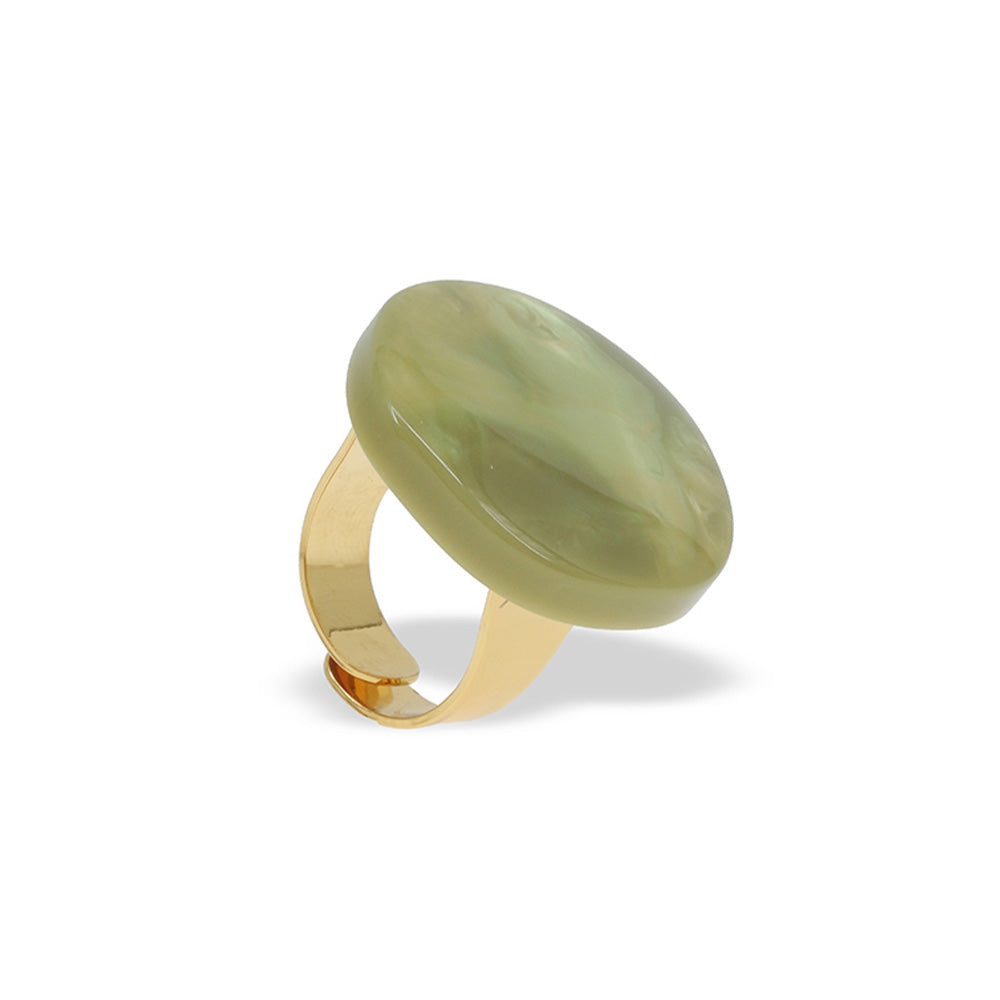 ANELLO CON BOTTONE PERLATO