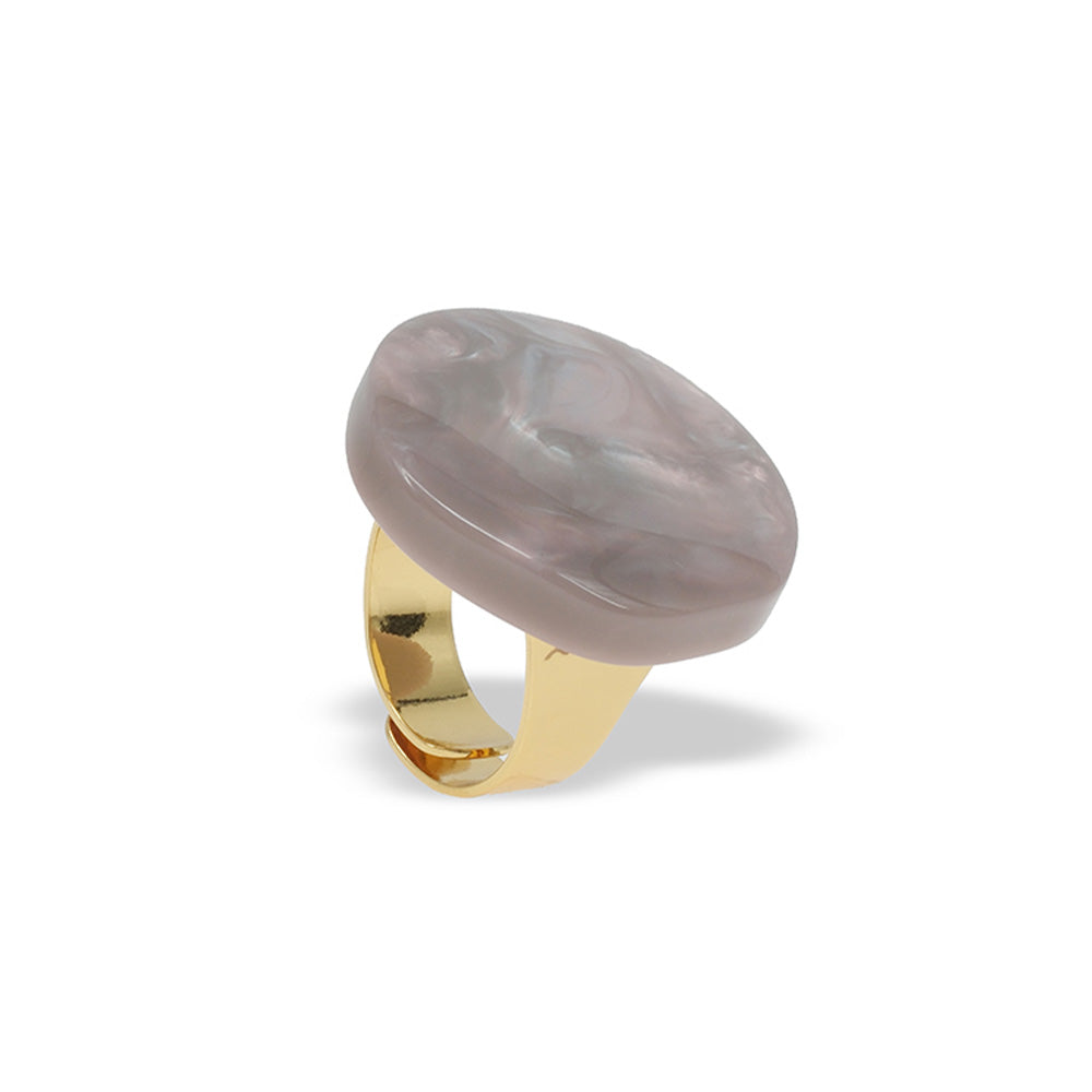 ANELLO CON BOTTONE PERLATO