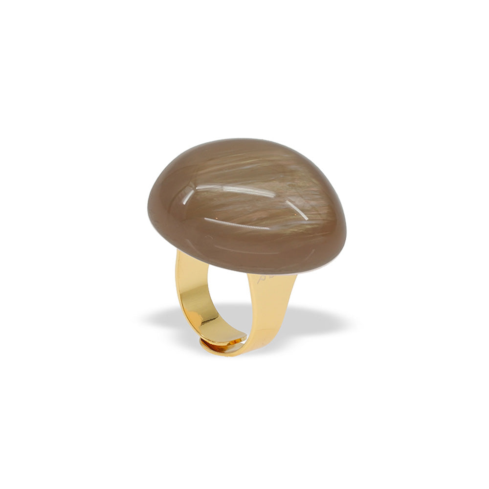 ANELLO CON SEMI SFERA PERLATA