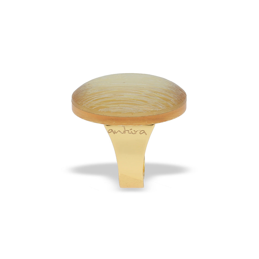 ANELLO CON SEMI SFERA PERLATA