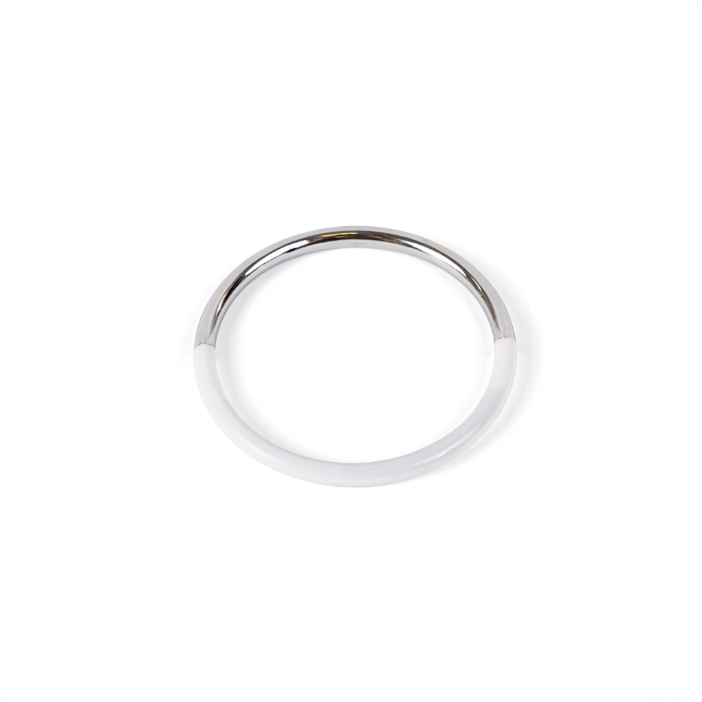 TWO-TONE BANGLE RIGID BRACELET