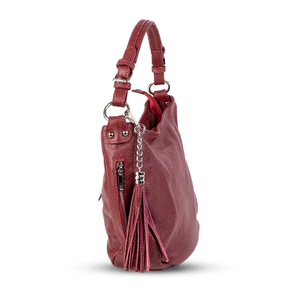 BORSA A SPALLA CON PENNAVCHIO LATERALE