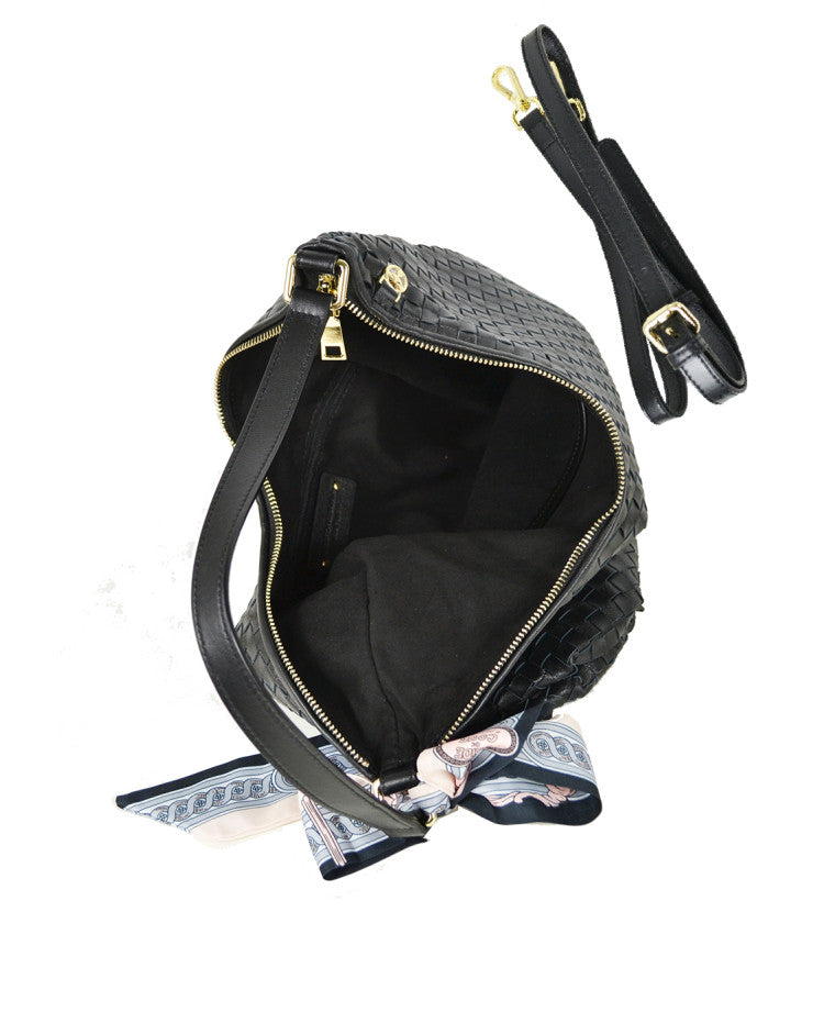 SHOULDER BAG WITH WOVEN TEXTURE