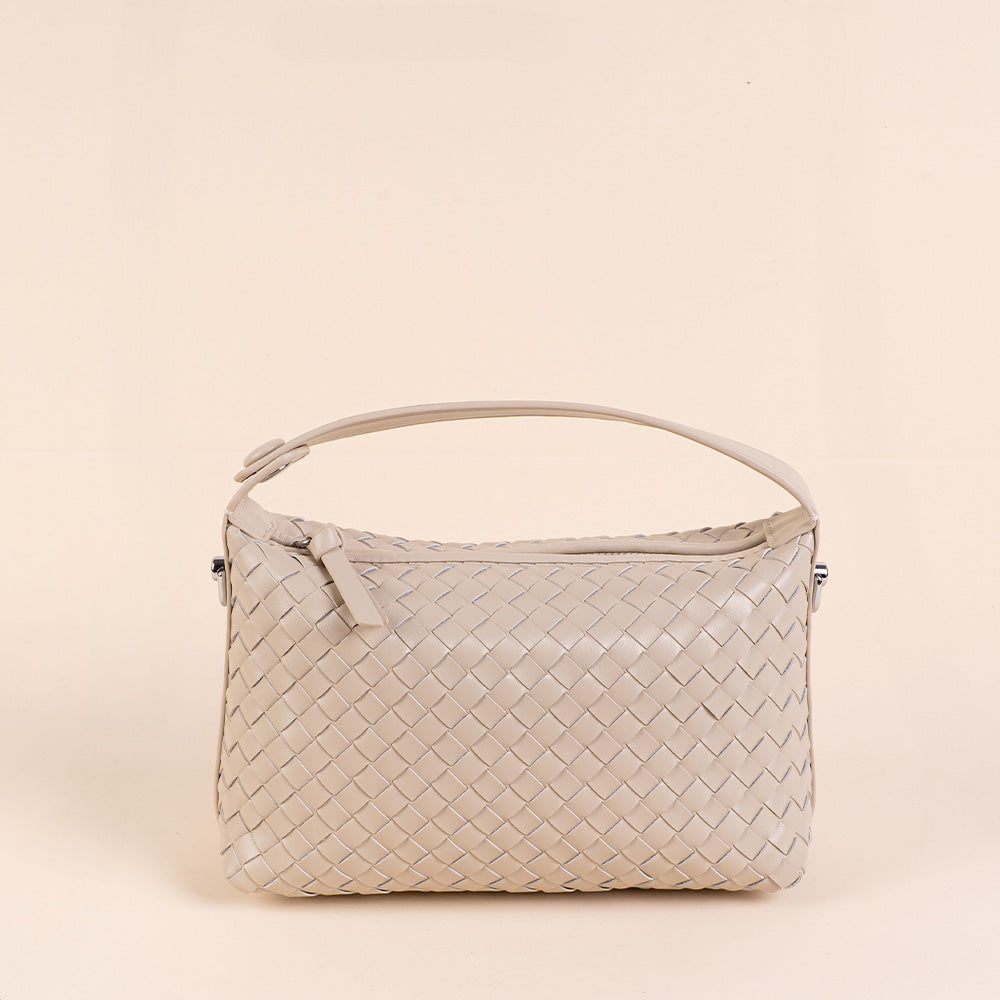 BORSA POCHETTE INTRECCIATA CON TRACOLLA