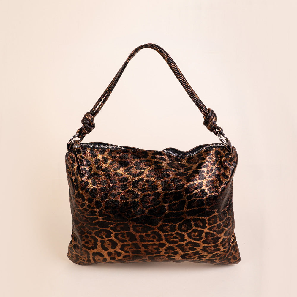 SHOULDER BAG WITH KNOTS ON THE HANDLES