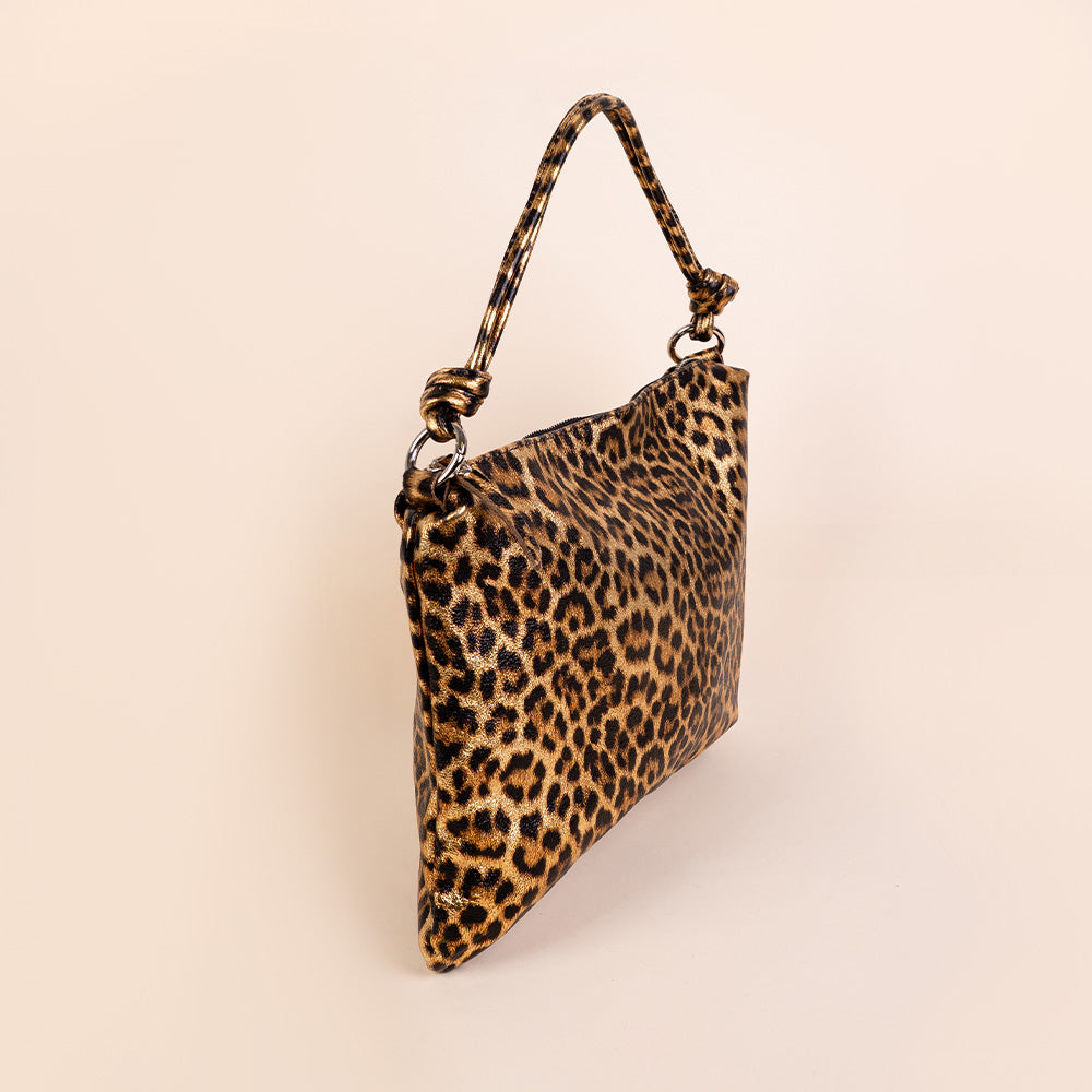 SHOULDER BAG WITH KNOTS ON THE HANDLES