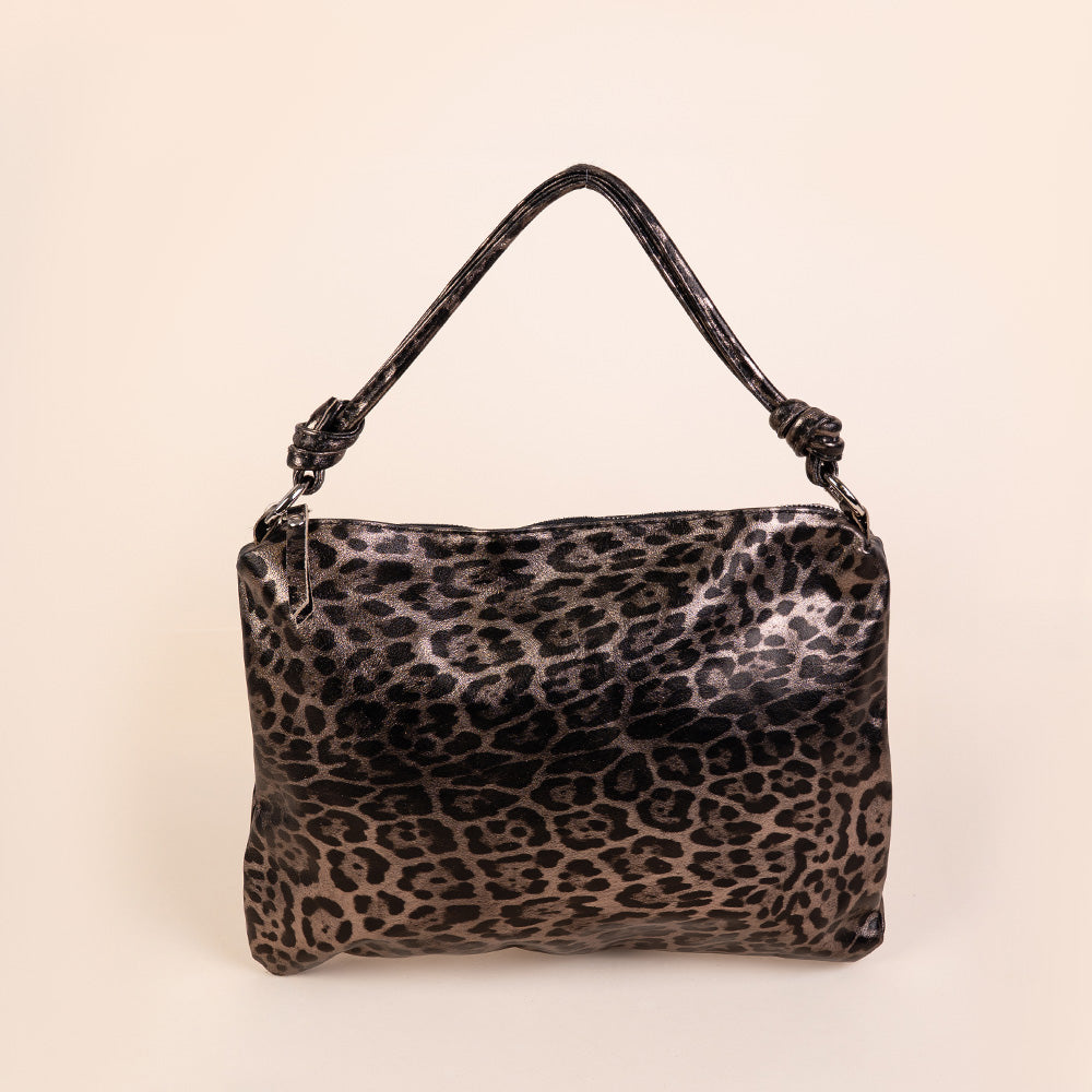 SHOULDER BAG WITH KNOTS ON THE HANDLES