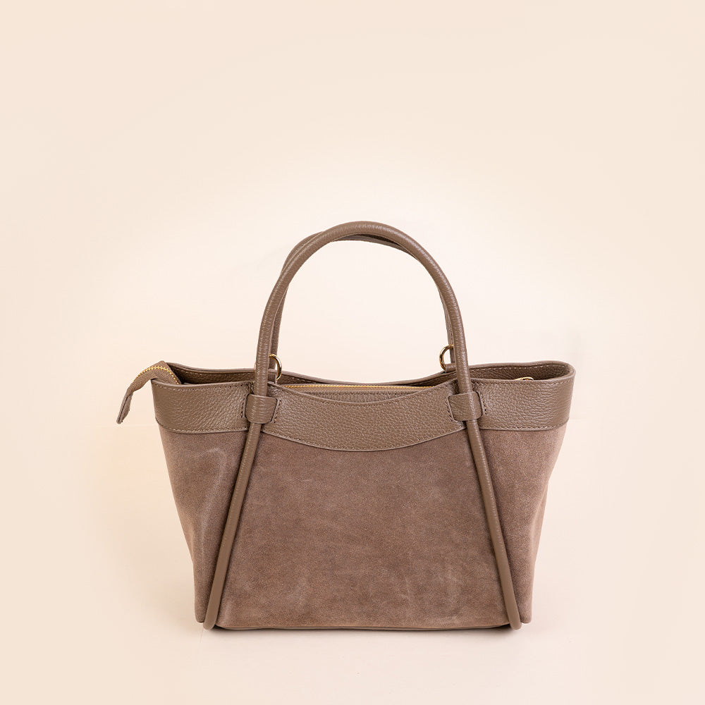 HANDBAG WITH SUEDE DETAILS