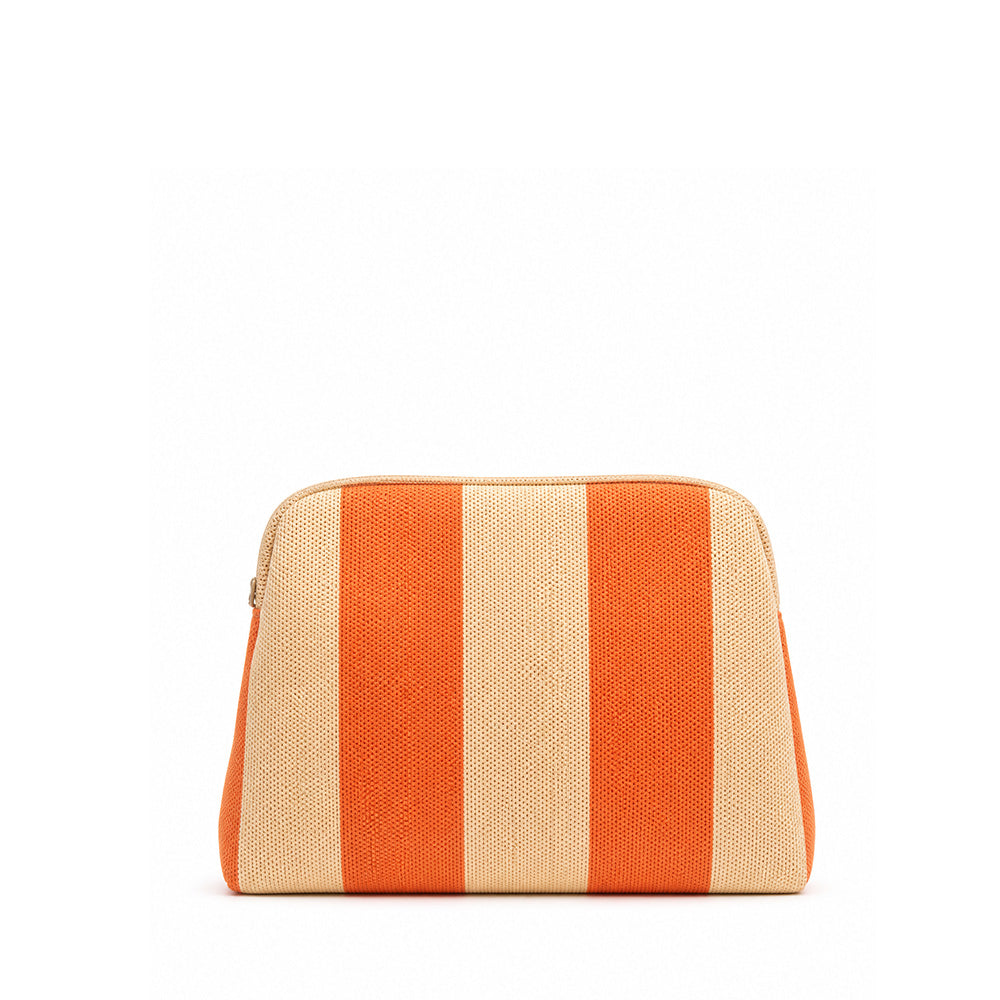BORSA POCHETTE A STRISCE VERTICALI
