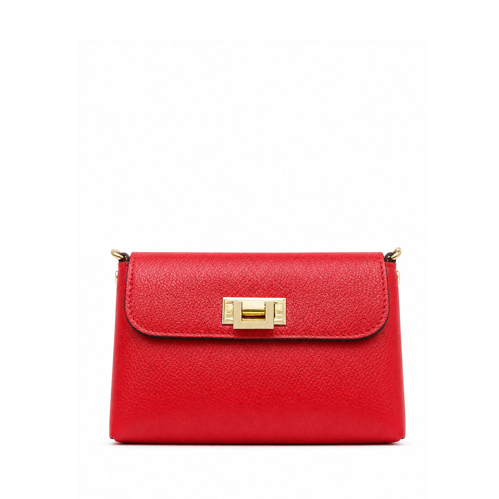 BORSA POCHETTE CON PATTINA E CHIUSURA A INCASTRO