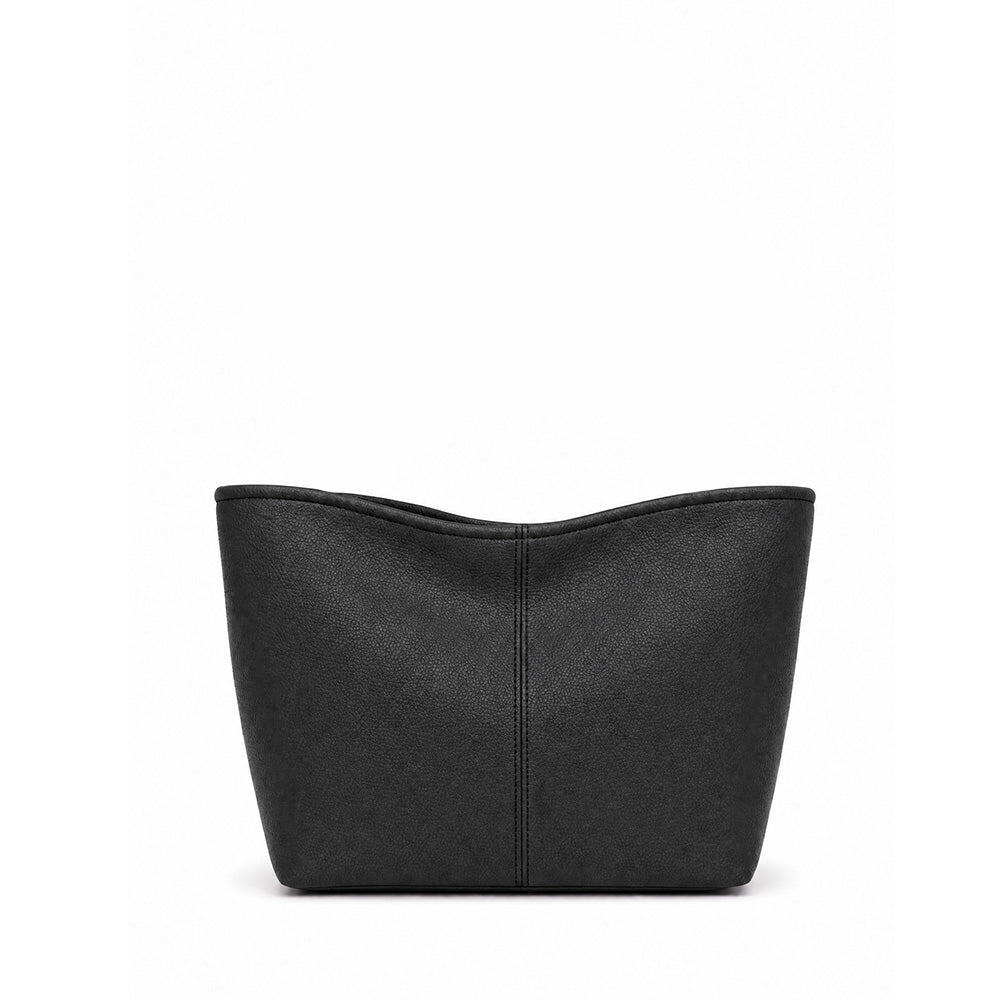 BORSA A MANO RETTANGOLARE CON MANICO CORTO E TRACOLLA