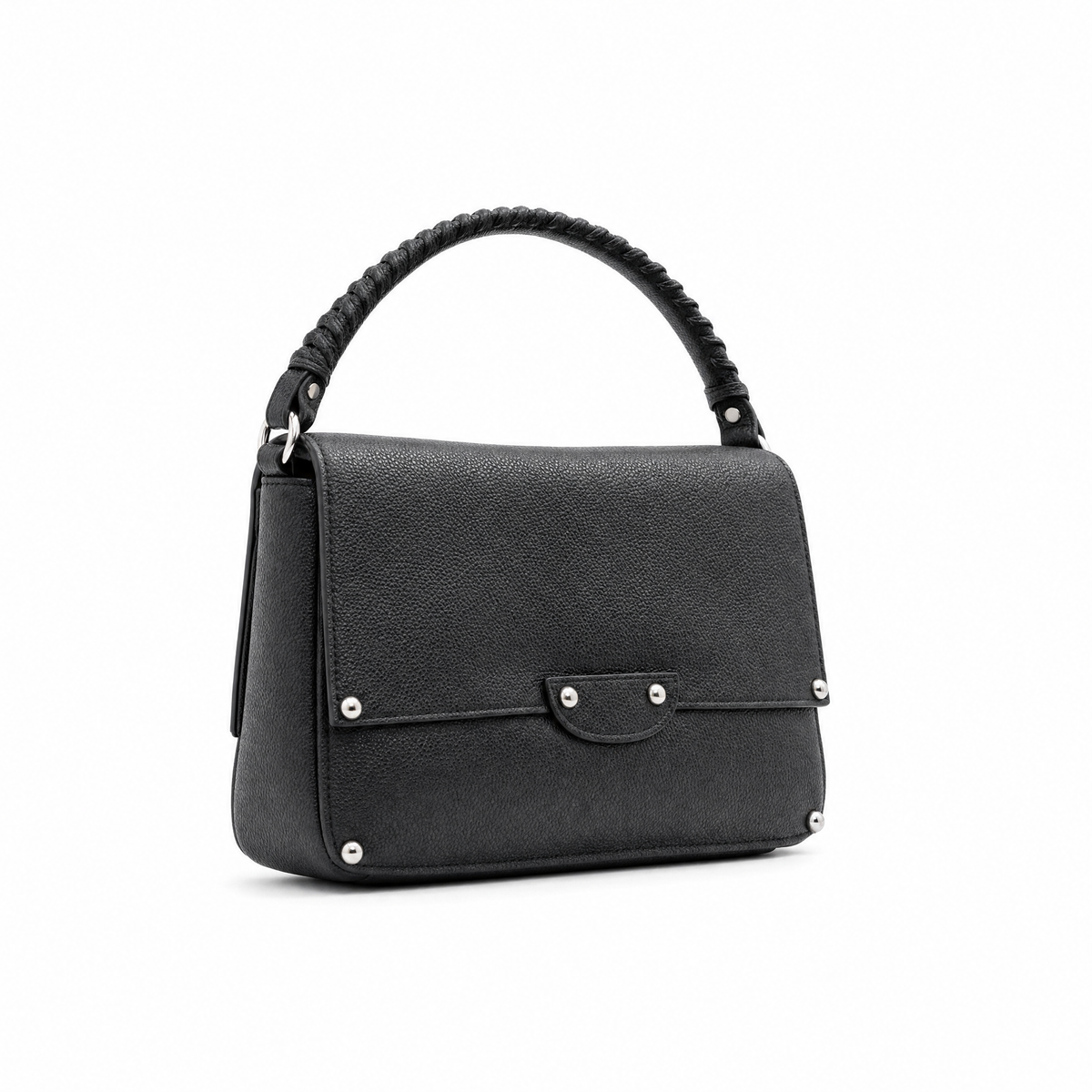 BORSA A SPALLA MANICO CUCITO A SPAGO E CHIUSIRA MAGNETICA
