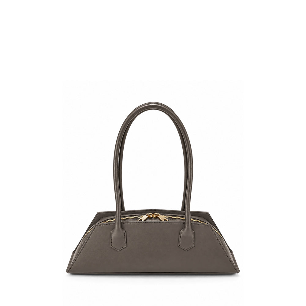 BORSA A SPALLA TRAPEZOIDALE CON STRUTTURA RIGIDA