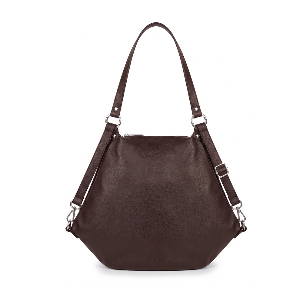 BORSA ZAINO CON TASCA A ZIP SU UN LATO