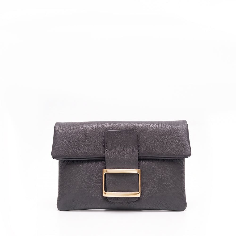 BORSA A MANO POCHETTE CON FIBBIA RETTANGOLARE