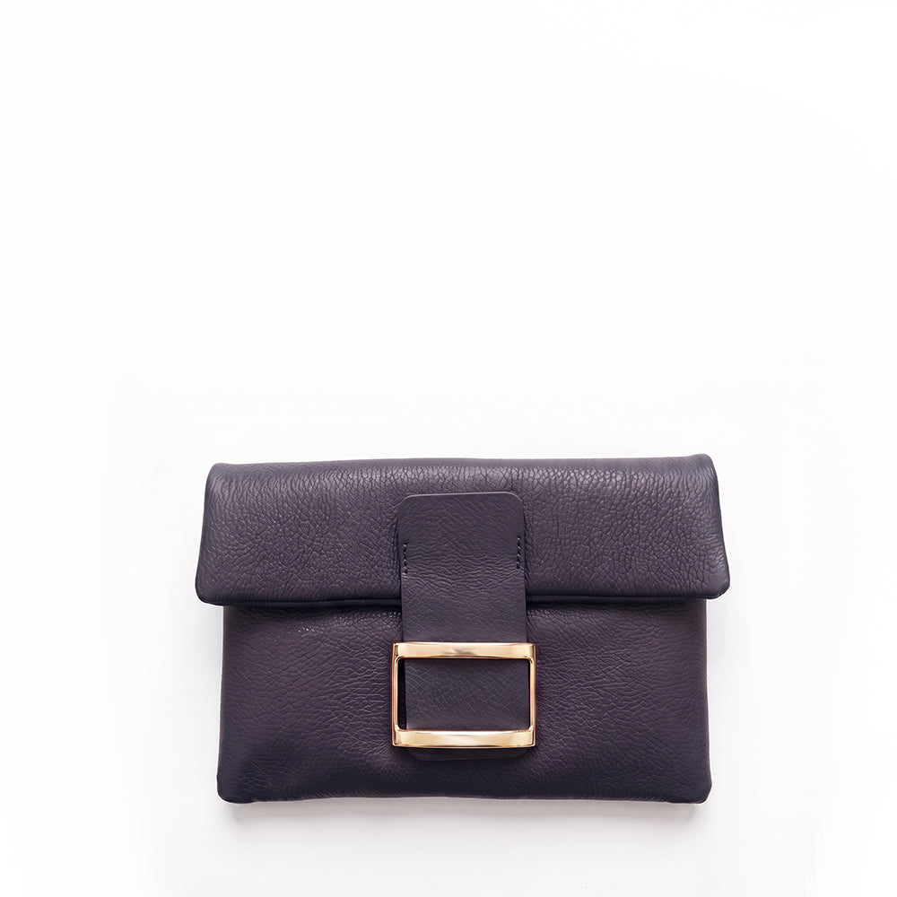 BORSA A MANO POCHETTE CON FIBBIA RETTANGOLARE