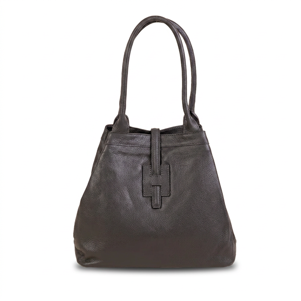 SHOULDER BAG WITH CENTRAL H AND TAB