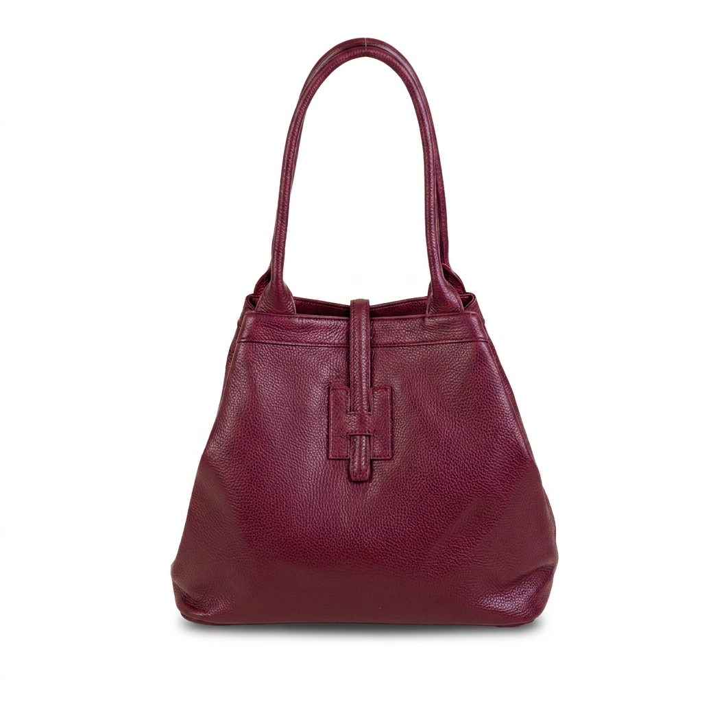 SHOULDER BAG WITH CENTRAL H AND TAB