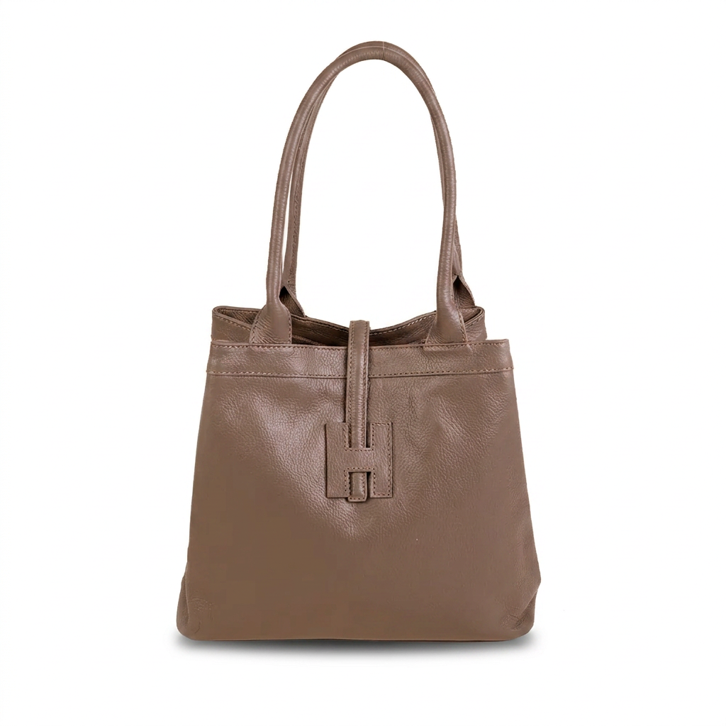 SHOULDER BAG WITH CENTRAL H AND TAB