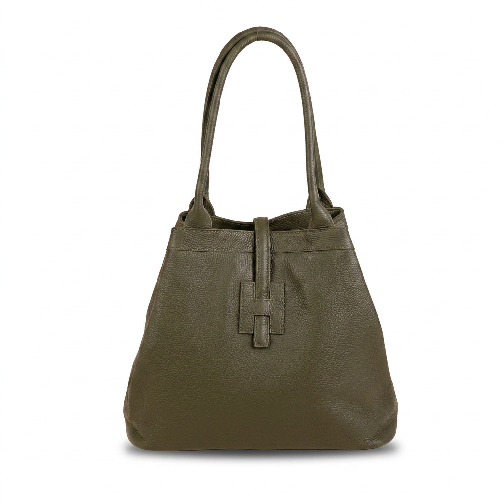 SHOULDER BAG WITH CENTRAL H AND TAB