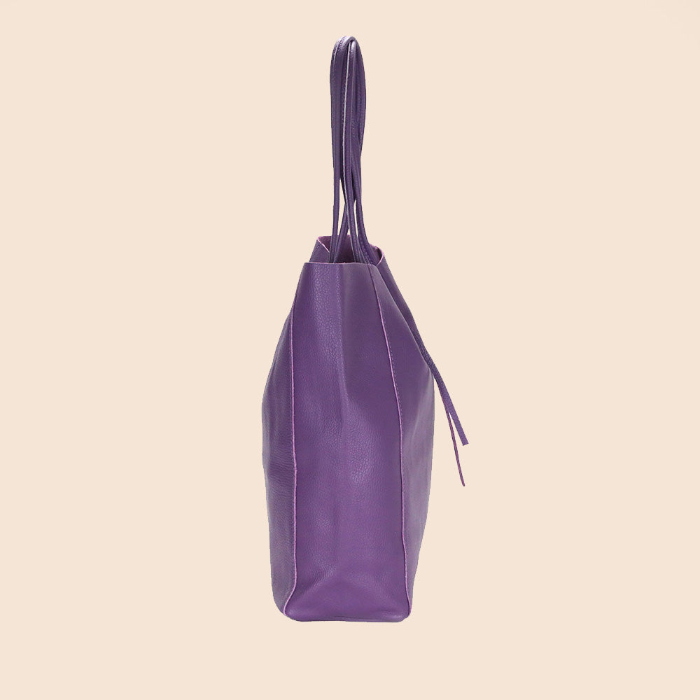 BORSA A SPALLA A SACCA CON LACCETTI