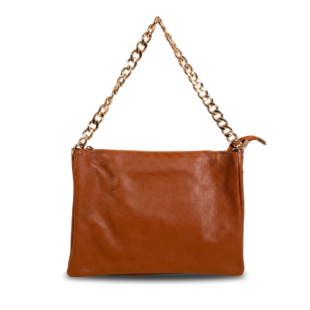 CLUTCH BAG WITH THREE COMPARTMENTS