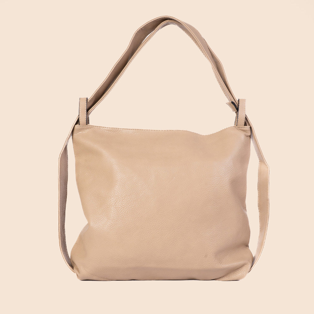 BORSA A SPALLA TRASFORMABILE IN ZAINO