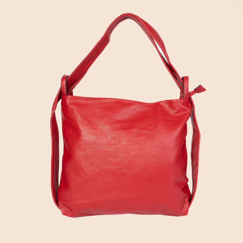 BORSA A SPALLA TRASFORMABILE IN ZAINO