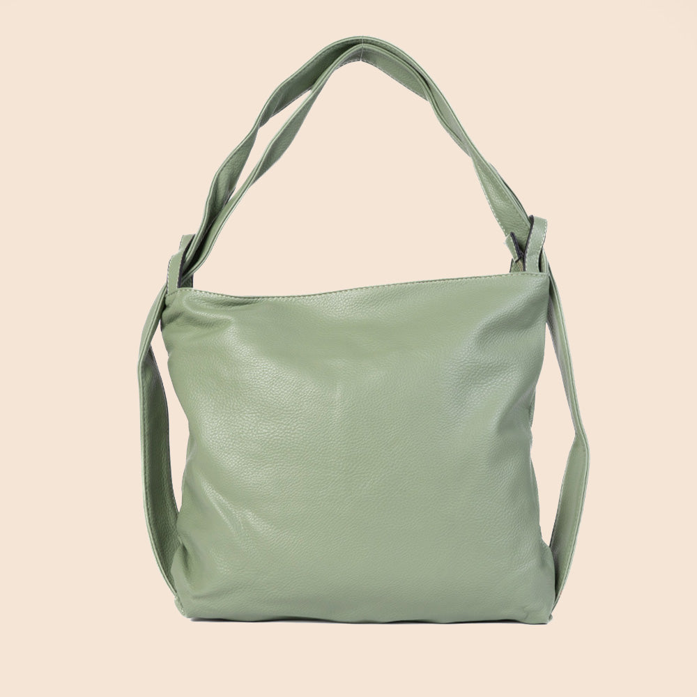 BORSA A SPALLA TRASFORMABILE IN ZAINO