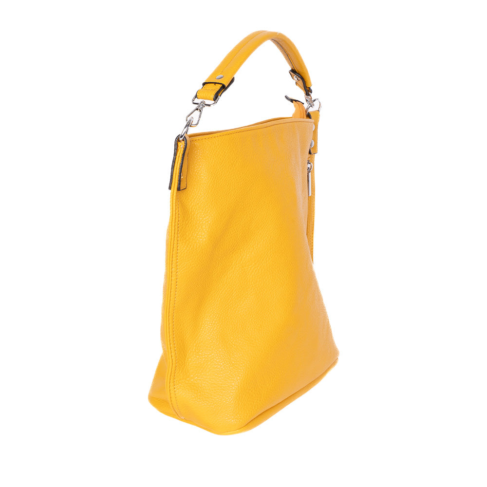 SHOULDER BAG WITH SIDE ZIP CLOSURE