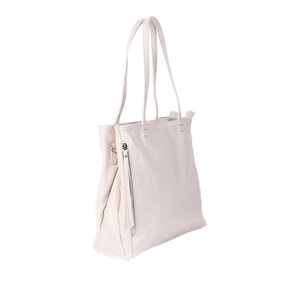SHOULDER BAG WITH DOUBLE ZIP ON THE SIDES