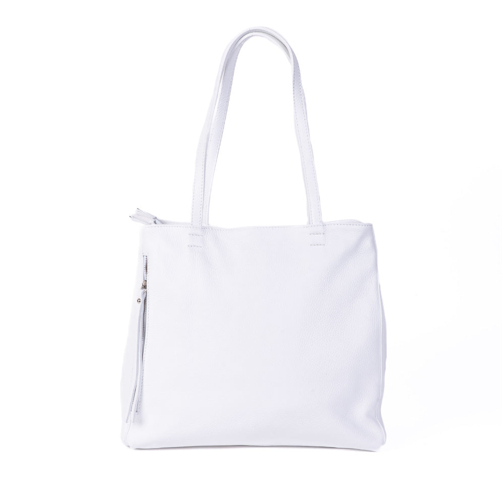 SHOULDER BAG WITH DOUBLE ZIP ON THE SIDES