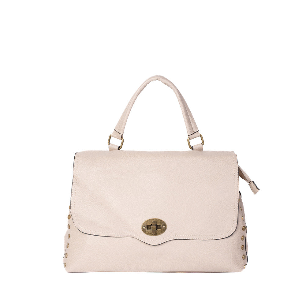 BORSA MANO STILE POSTINA BORCHIE LATERALI