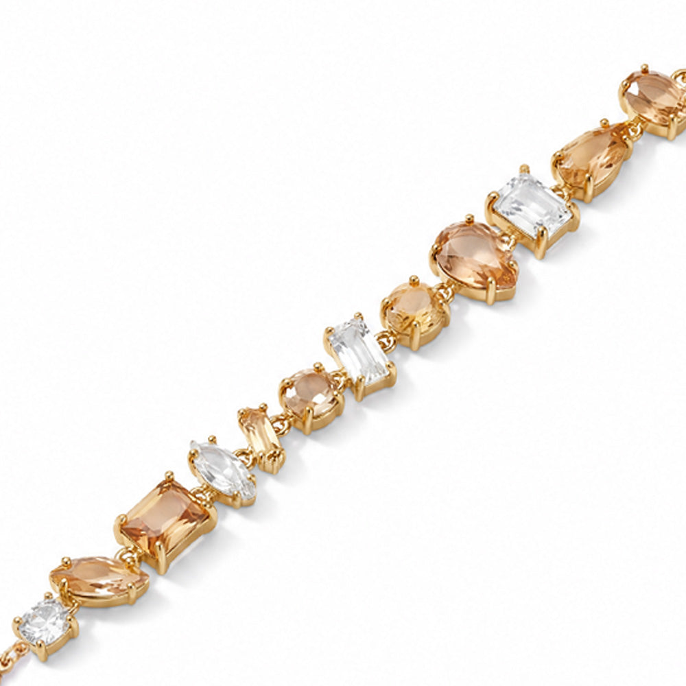 BRACCIALE CON PIETRE COLORATE DI FORME DIVERSE