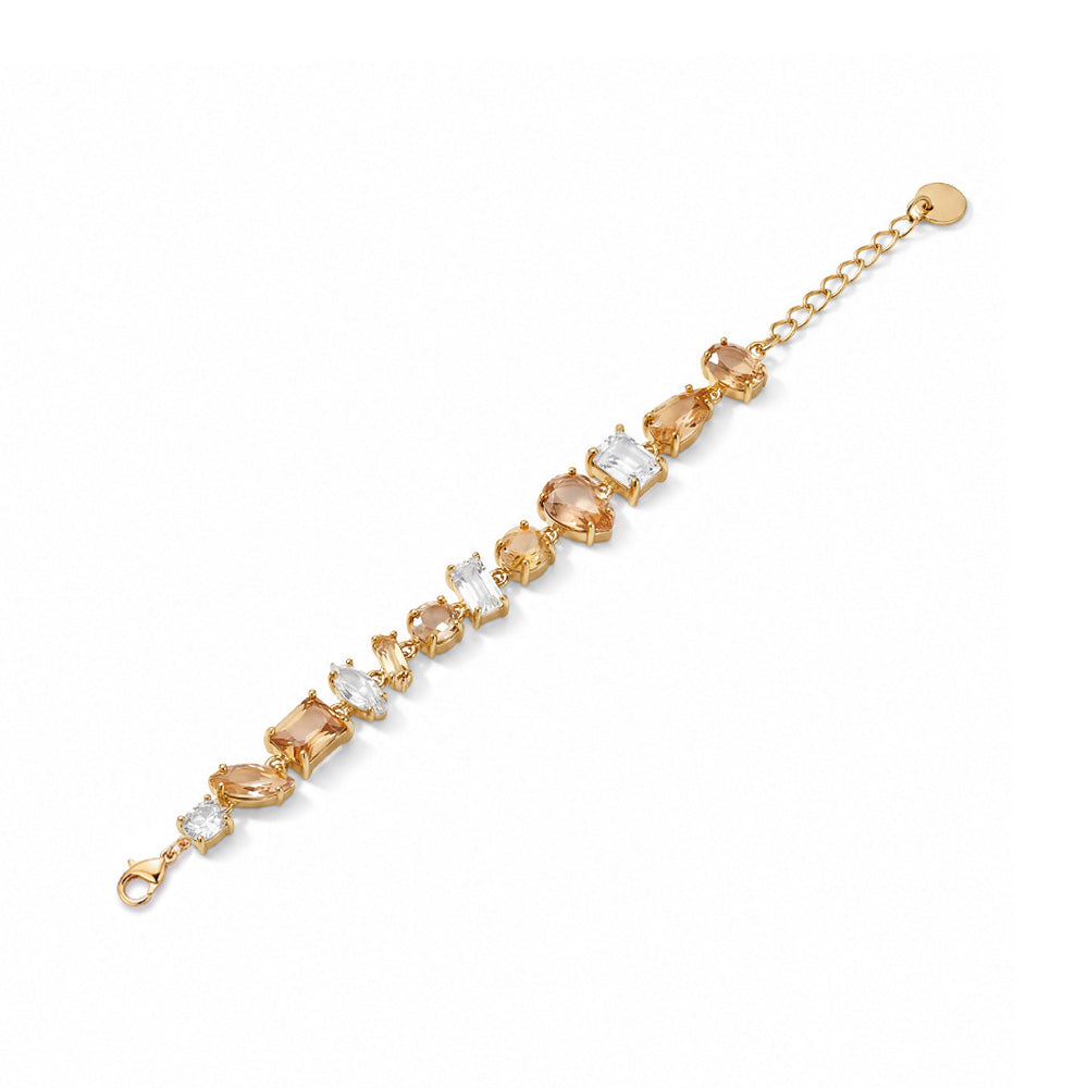 BRACCIALE CON PIETRE COLORATE DI FORME DIVERSE