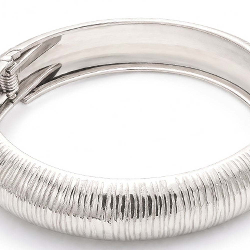 BRACCIALE RIGIDO EFFETTO STRIATO CON CHIUSURA A MOLLA