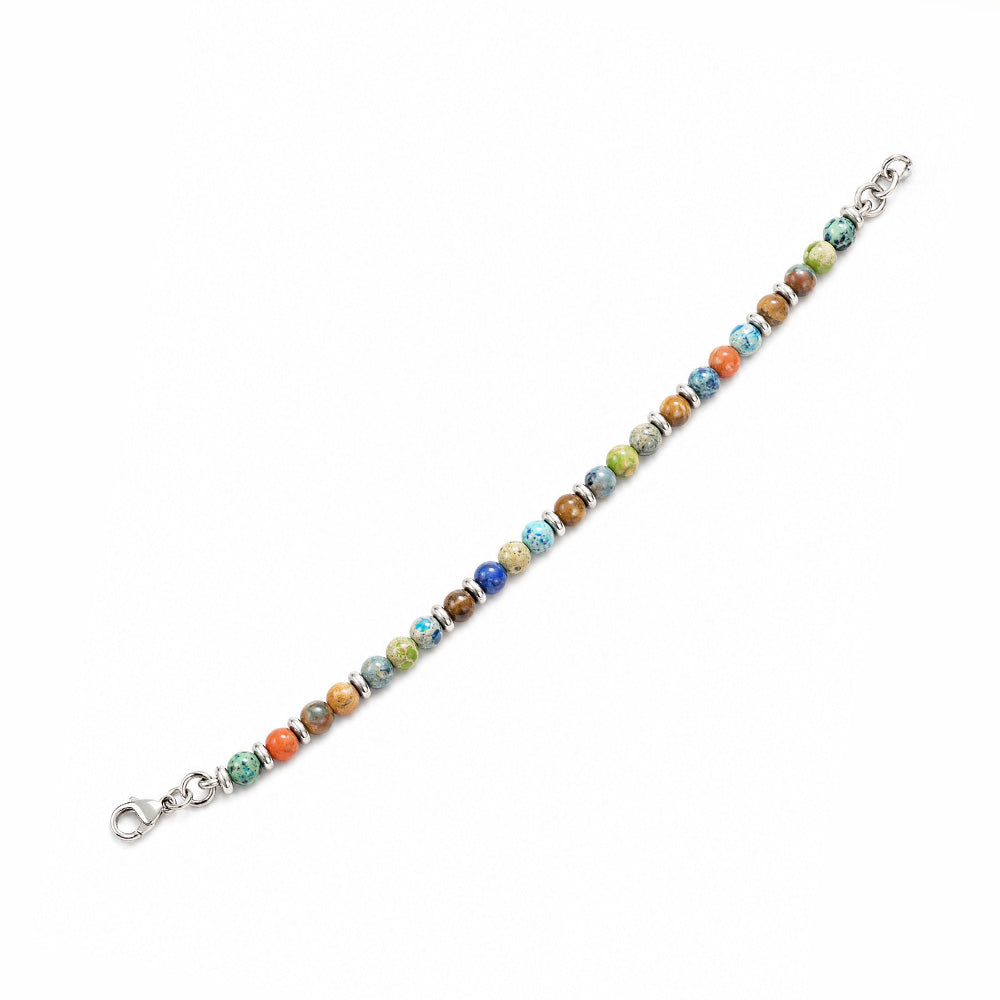 BRACCIALE CON PIETRE DURE COLORATE